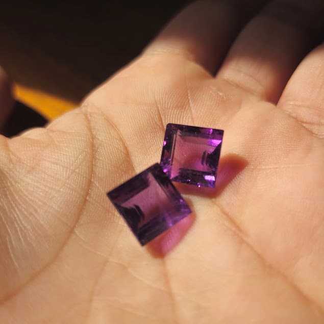 Satisfied client with gemstone